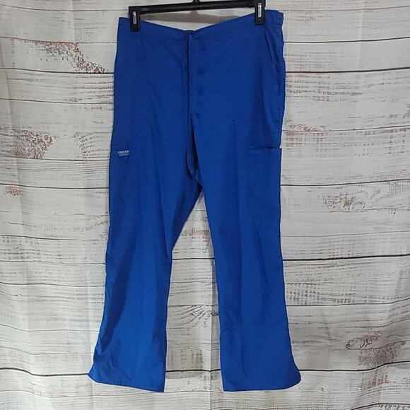 Cherokee Pants - Cherokee Blue Scrub Pants Women's Size L Straight Leg